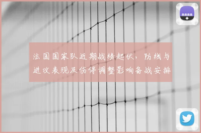 法国国家队近期战绩起伏，防线与进攻表现及伤停调整影响备战安排